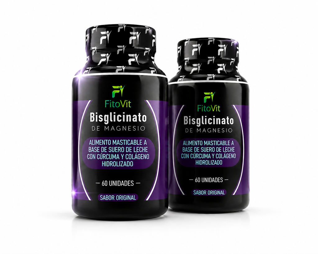 Bisglicinato de Magnesio FitoVit | 2 Frascos + Envío GRATIS 🔥